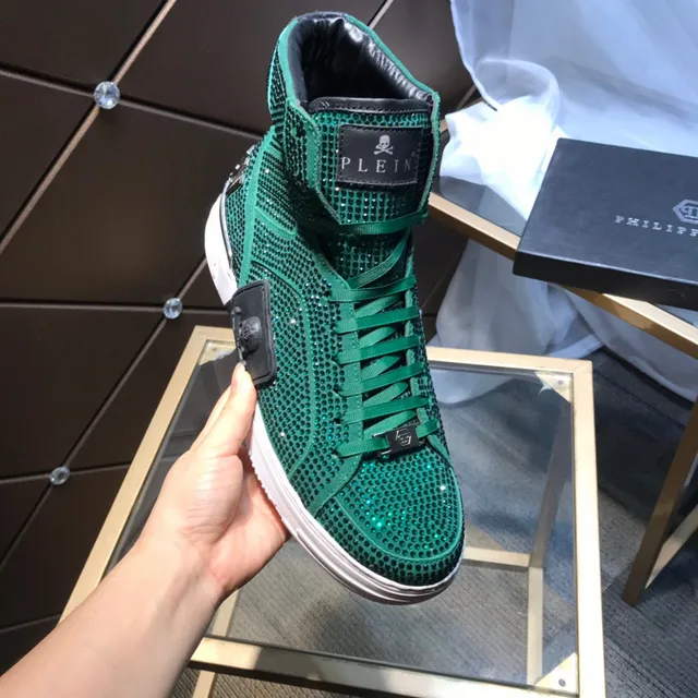 Philipp Plein Sneakers Lifestyle à Embellissement de Cristal Haut 3
