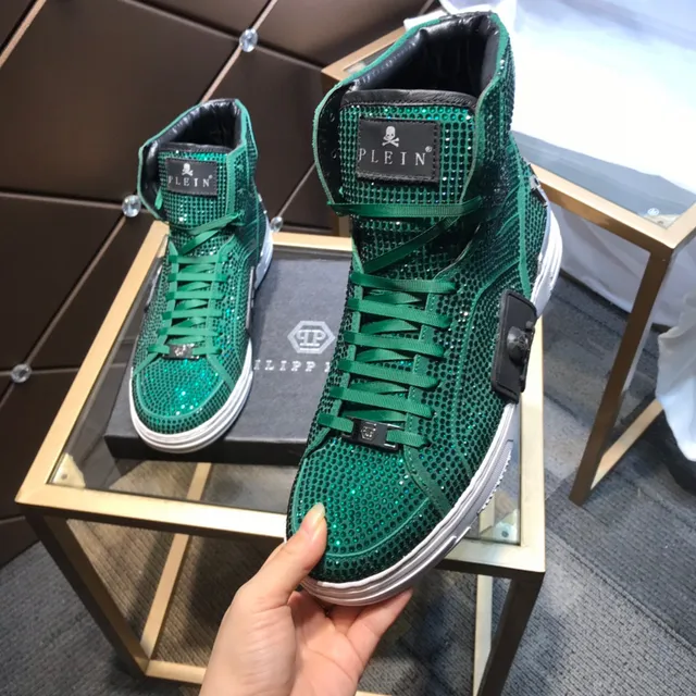 Philipp Plein Sneakers Lifestyle à Embellissement de Cristal Haut 4