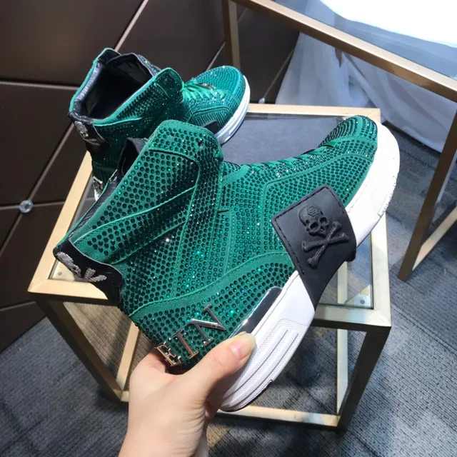Philipp Plein Sneakers Lifestyle à Embellissement de Cristal Haut 5