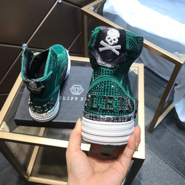 Philipp Plein Sneakers Lifestyle à Embellissement de Cristal Haut 6