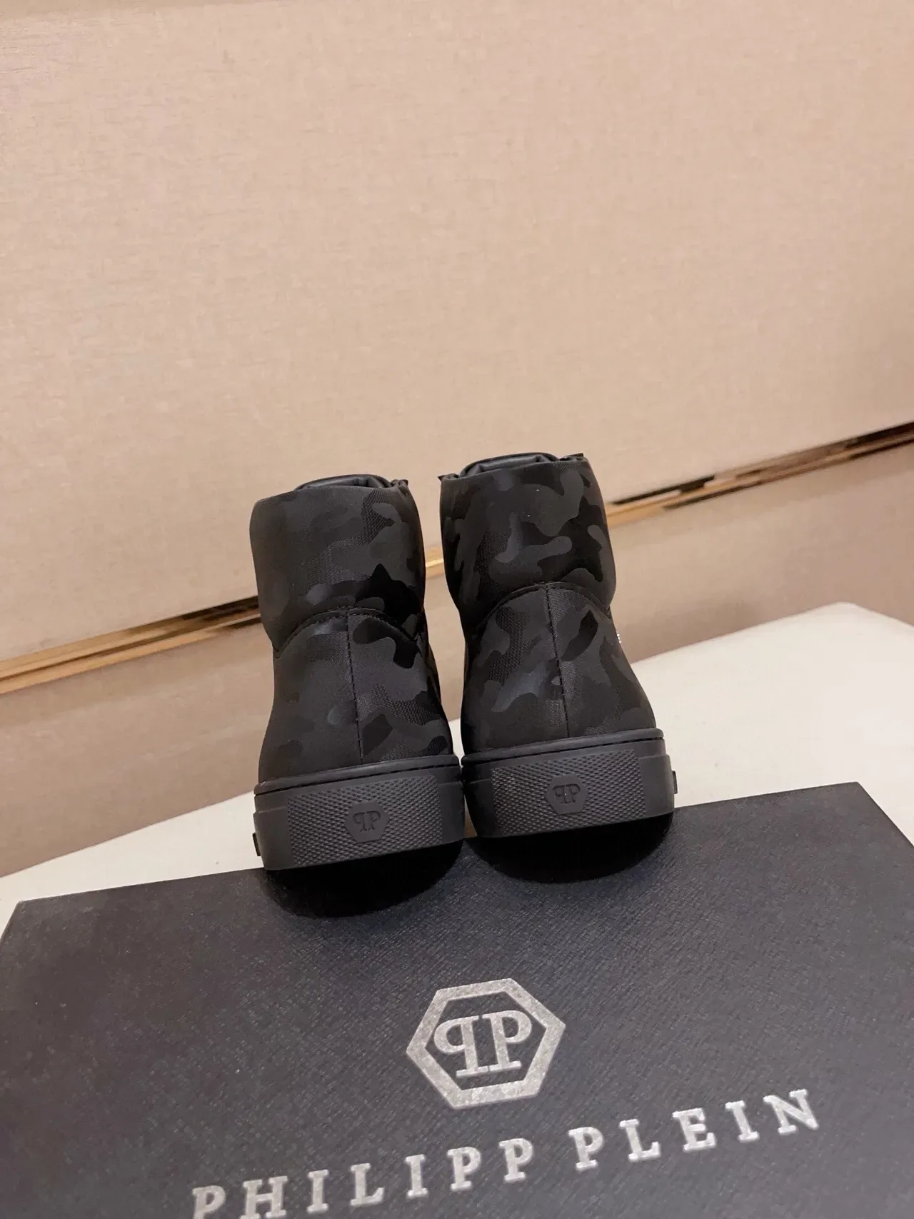 Philipp Plein Gianna Loro Black Camo High-Top Lifestyle Sneakers 9
