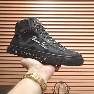 Philipp Plein 高帮迷彩印花生活方式运动鞋