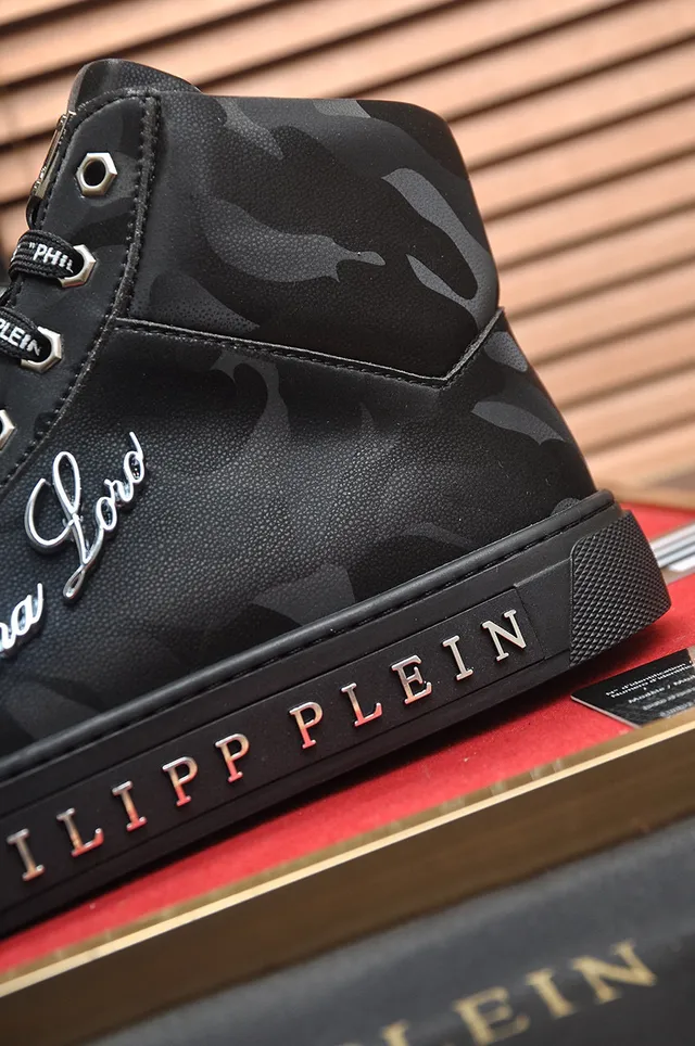 Philipp Plein Sneakers Lifestyle Hautes à Imprimer Camouflage 2