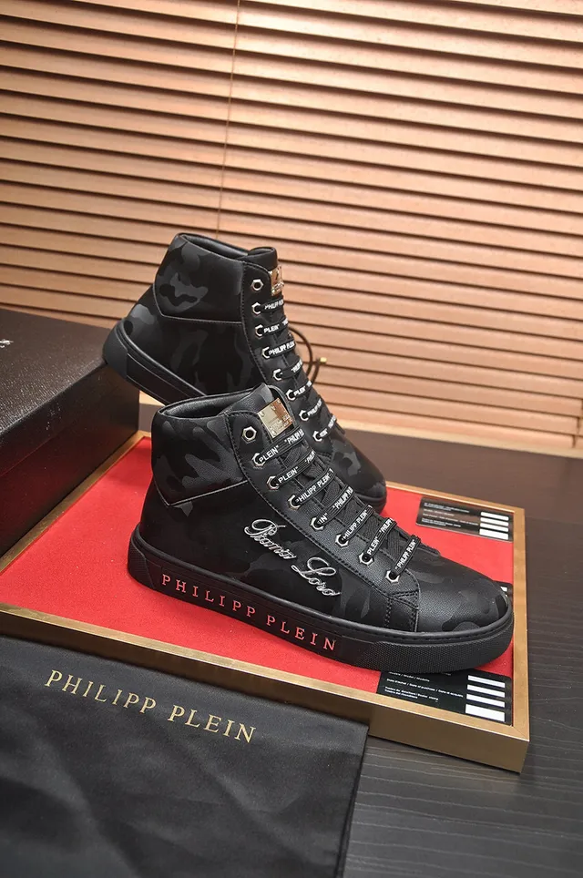 Philipp Plein Sneakers Lifestyle Hautes à Imprimer Camouflage 5