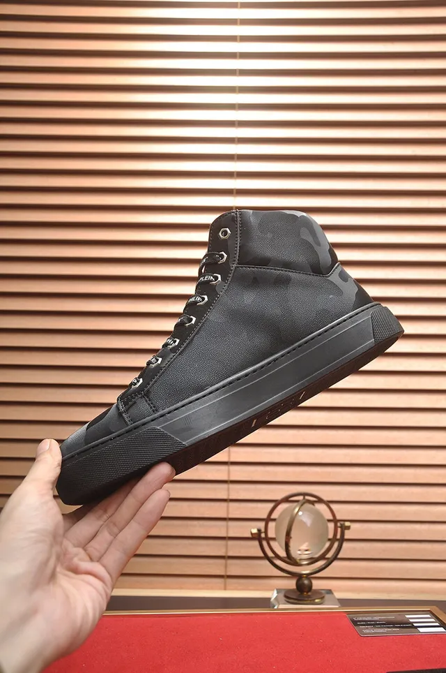 Philipp Plein Sneakers Lifestyle Hautes à Imprimer Camouflage 6