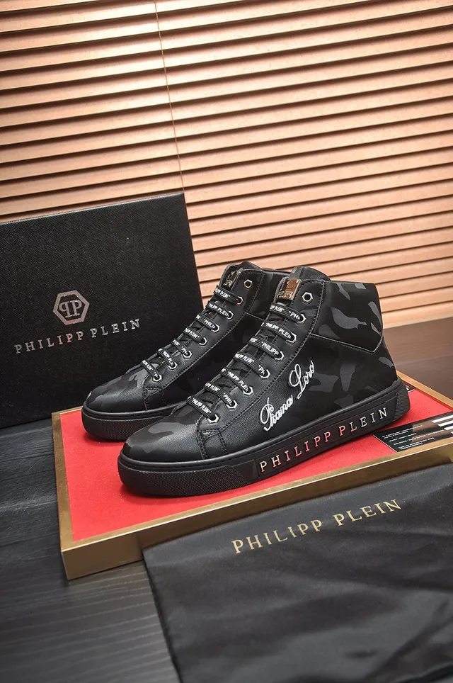 Philipp Plein Sneakers Lifestyle Hautes à Imprimer Camouflage 7