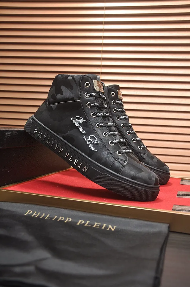 Philipp Plein Sneakers Lifestyle Hautes à Imprimer Camouflage 8