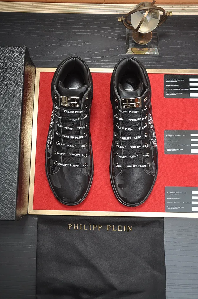 Philipp Plein Sneakers Lifestyle Hautes à Imprimer Camouflage 9