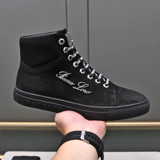 Philipp Plein High-Top Embroidered Logo Black Lifestyle Sneaker