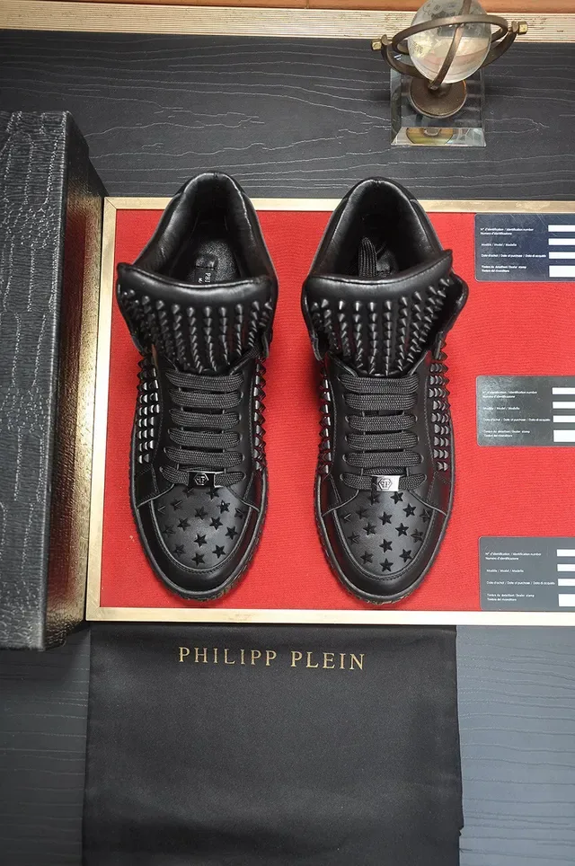 Philipp Plein Sneakers Lifestyle Stud-Embellished Noir High Top 3