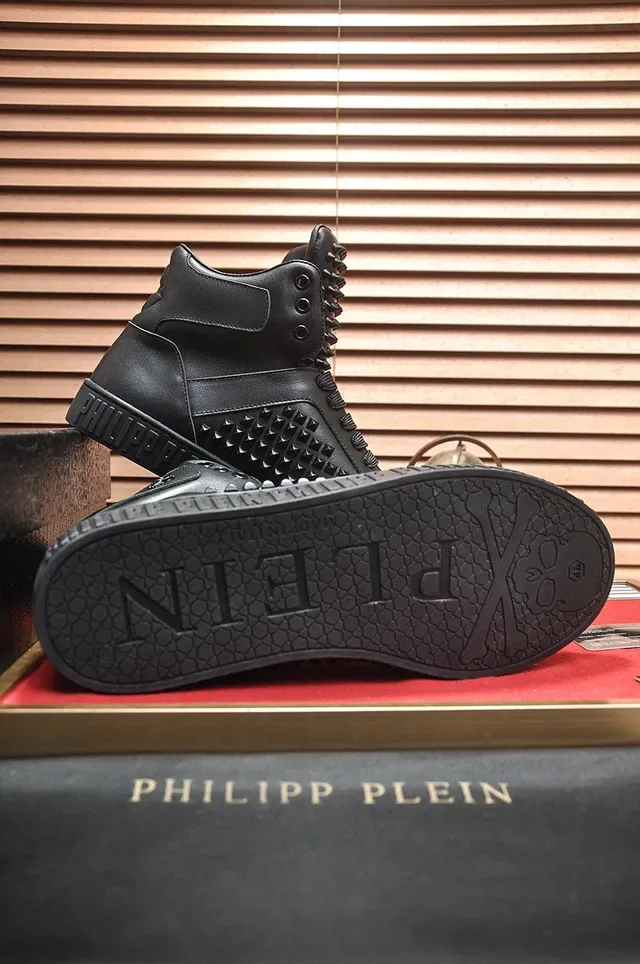 Philipp Plein Sneakers Lifestyle Stud-Embellished Noir High Top 7