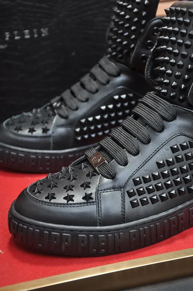 Philipp Plein Sneakers Lifestyle Stud-Embellished Noir High Top 8
