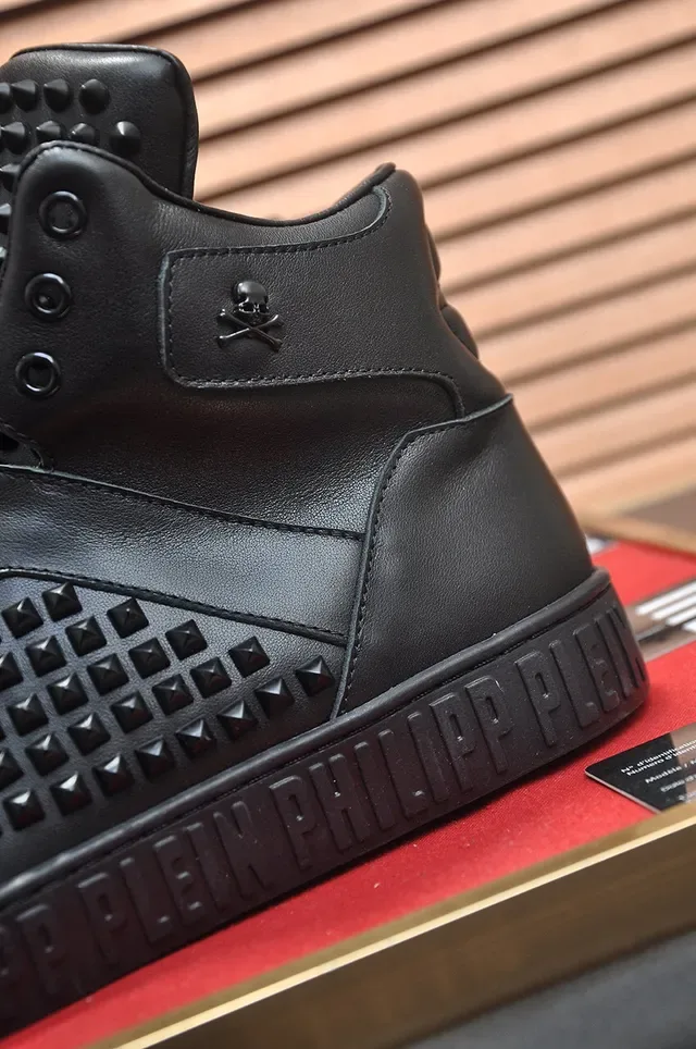 Philipp Plein Sneakers Lifestyle Stud-Embellished Noir High Top 9