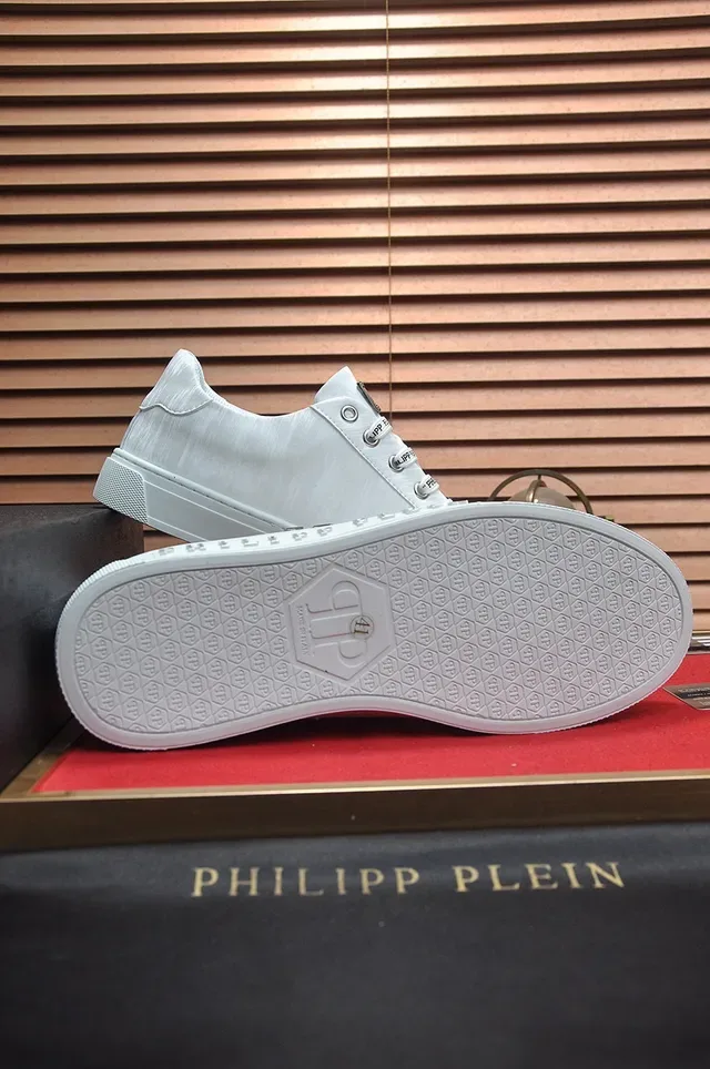 Philipp Plein White Branded Lace-Up Lifestyle Sneakers 7