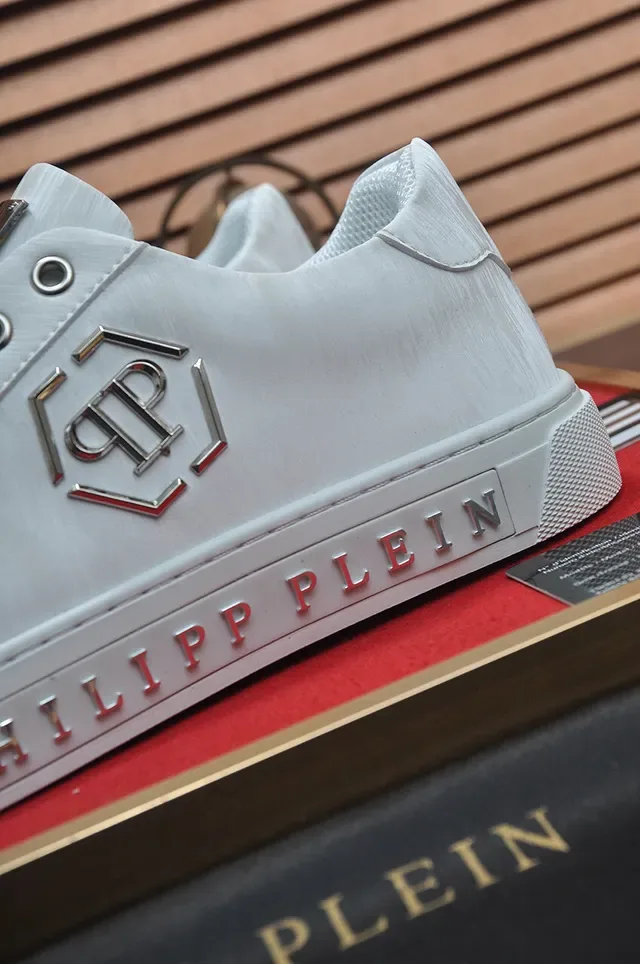 Philipp Plein White Branded Lace-Up Lifestyle Sneakers 9