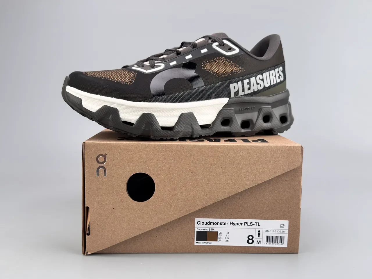 PLEASURES Black and White Lifestyle Sneakers 4