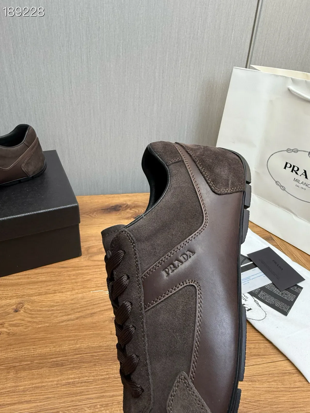 Prada Brown Suede Retro Runner Lifestyle Sneakers 2