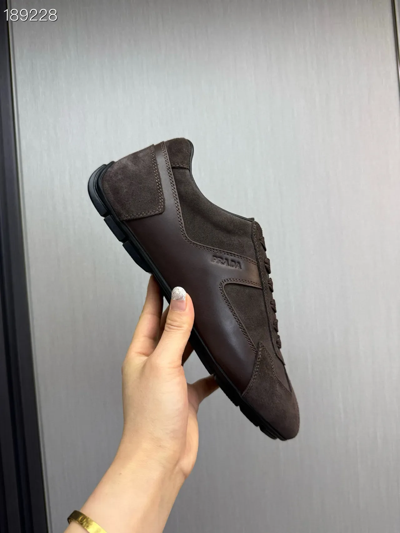 Prada Brown Suede Retro Runner Lifestyle Sneakers 4