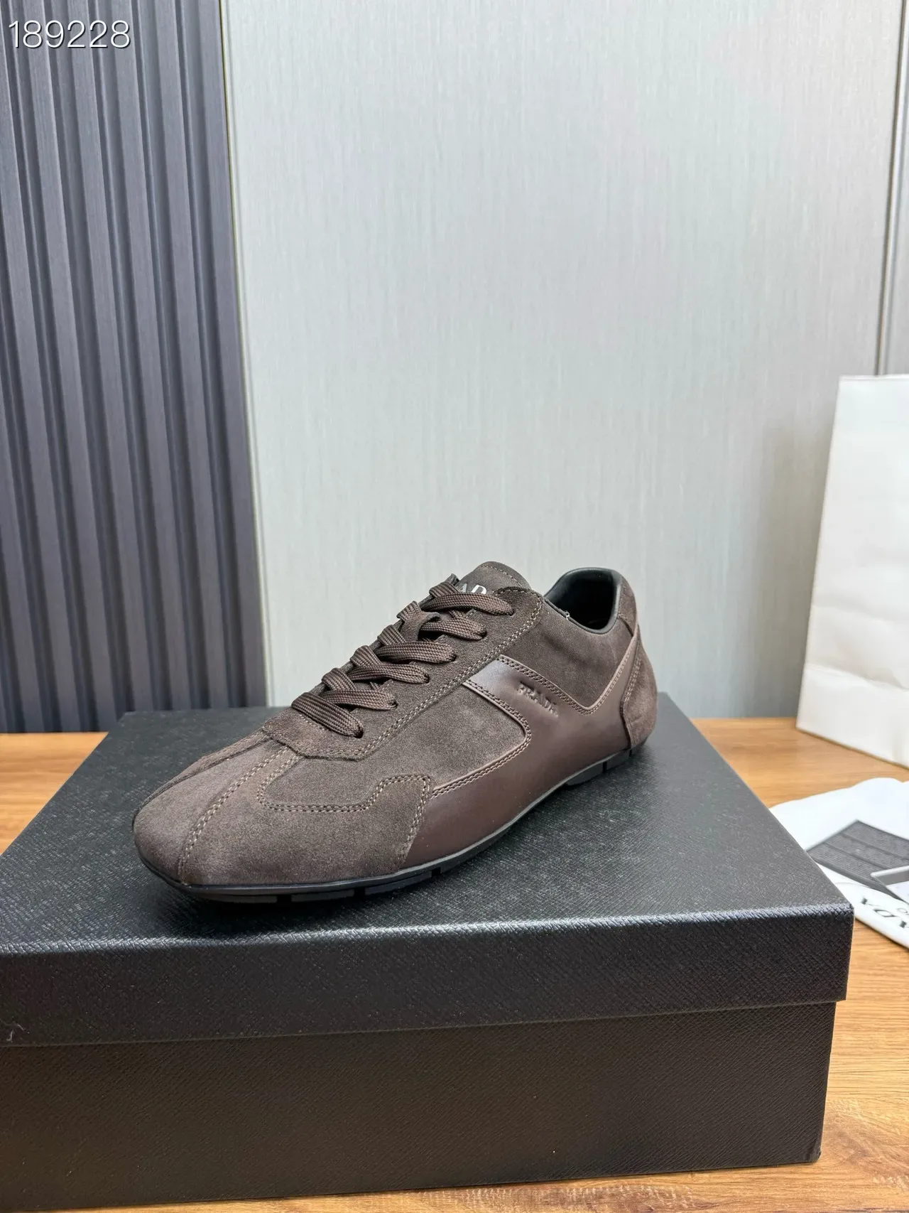Prada Brown Suede Retro Runner Lifestyle Sneakers 5
