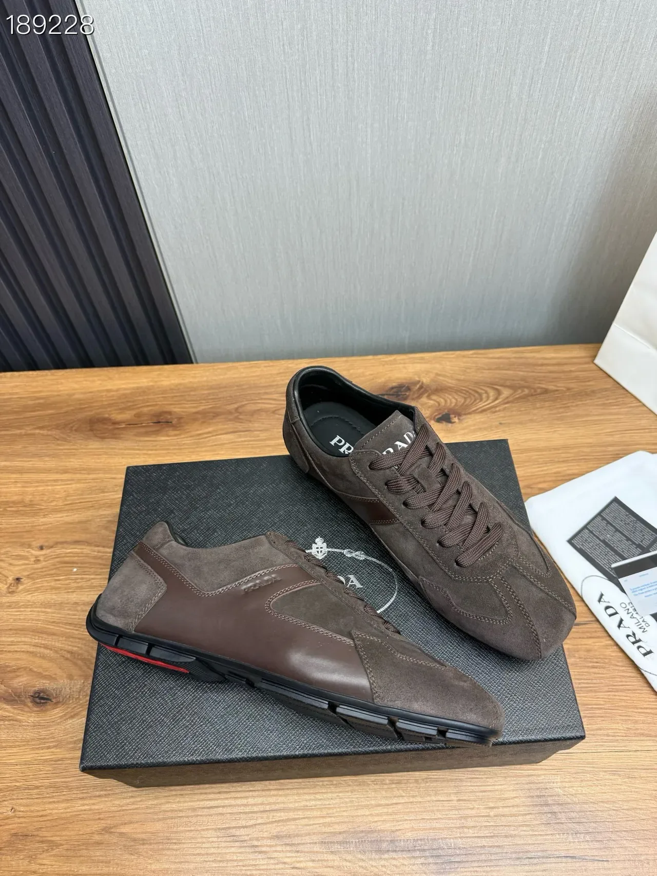 Prada Brown Suede Retro Runner Lifestyle Sneakers 7