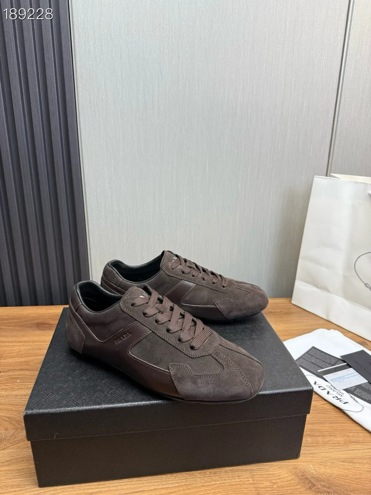 Prada Brown Suede Retro Runner Lifestyle Sneakers 8