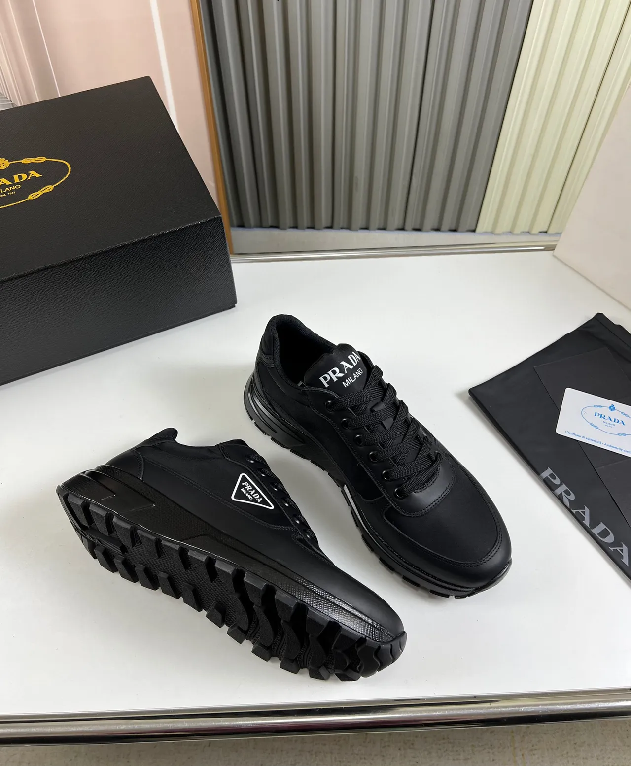 Prada Cloudbust All-Black Lifestyle Sneakers 5