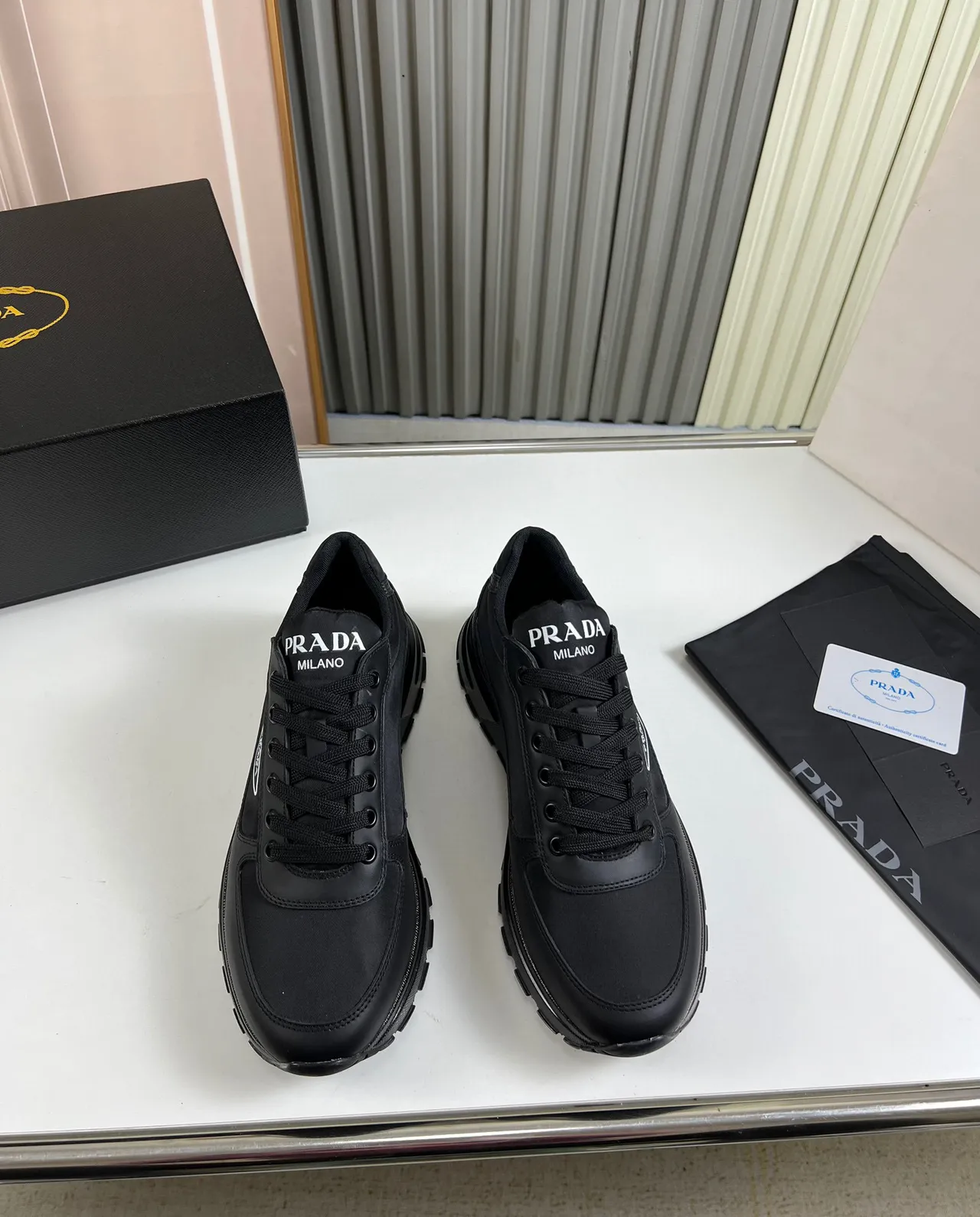 Prada Cloudbust All-Black Lifestyle Sneakers 8