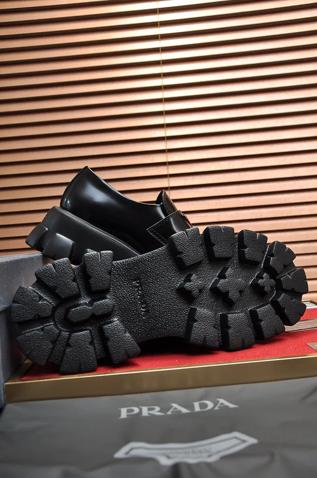 Prada Cloudbust Black Patent Loafers 5