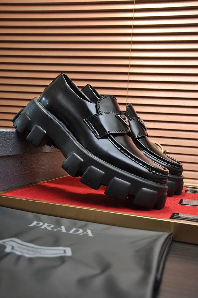 Prada Cloudbust Black Patent Loafers 8