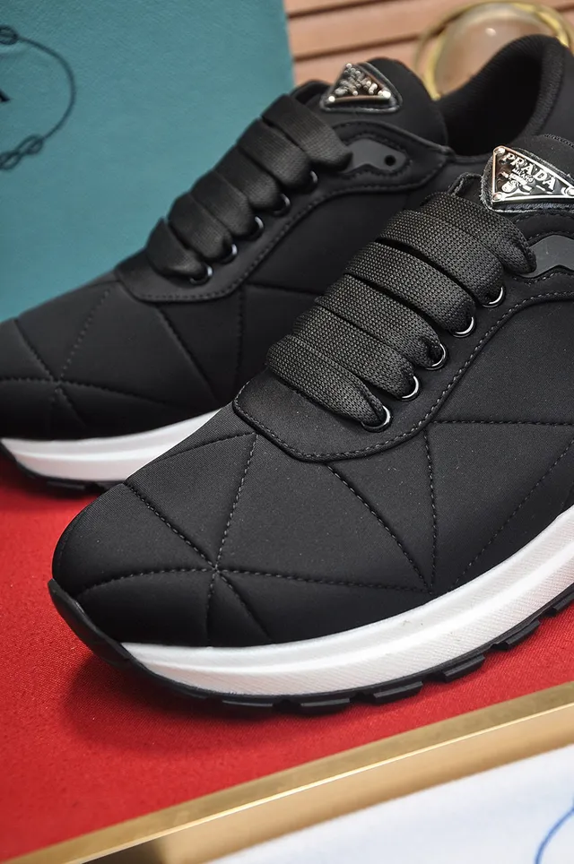 Prada Cloudbust Black Quilted Nylon Lifestyle Sneakers 4