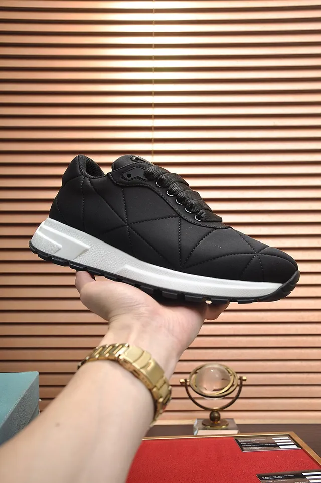 Prada Cloudbust Black Quilted Nylon Lifestyle Sneakers 7