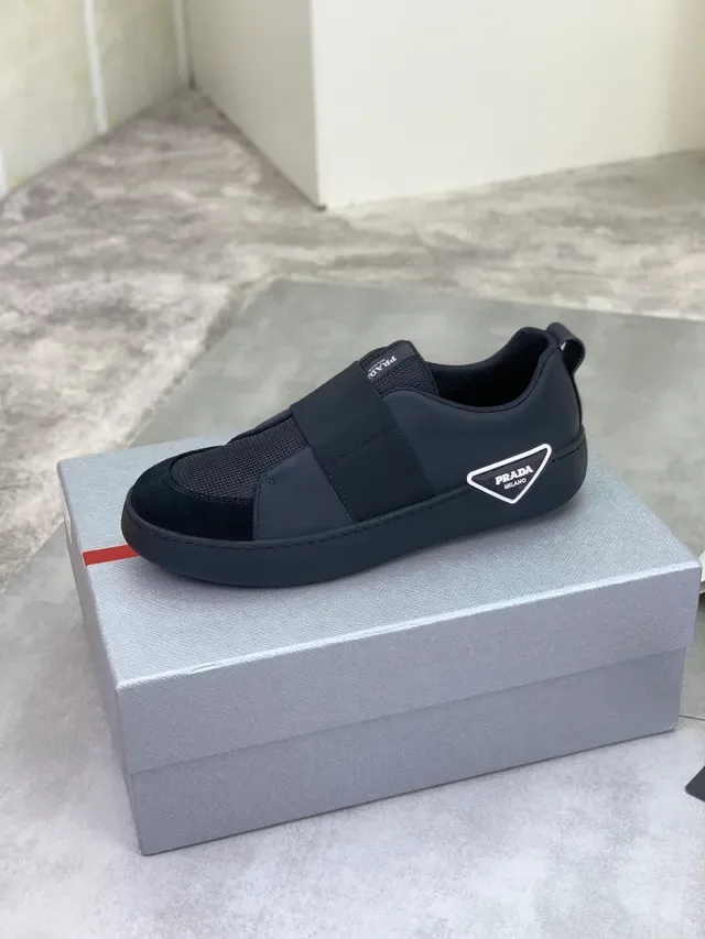 Prada Cloudbust Black Slip-On Elastic Strap Lifestyle Sneakers 5