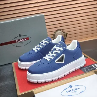 Prada Cloudbust حذاء رياضي أزرق وأبيض نمط حياة