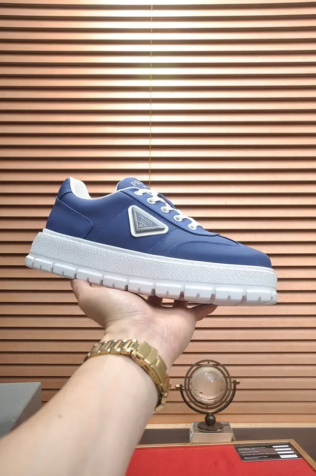 Prada Cloudbust Blue and White Lifestyle Sneakers 2