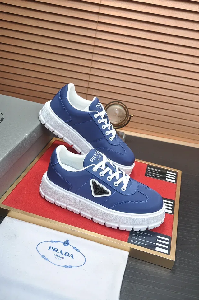 Prada Cloudbust Blue and White Lifestyle Sneakers 6