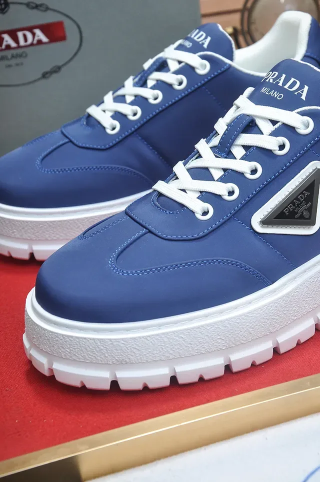 Prada Cloudbust Blue and White Lifestyle Sneakers 8