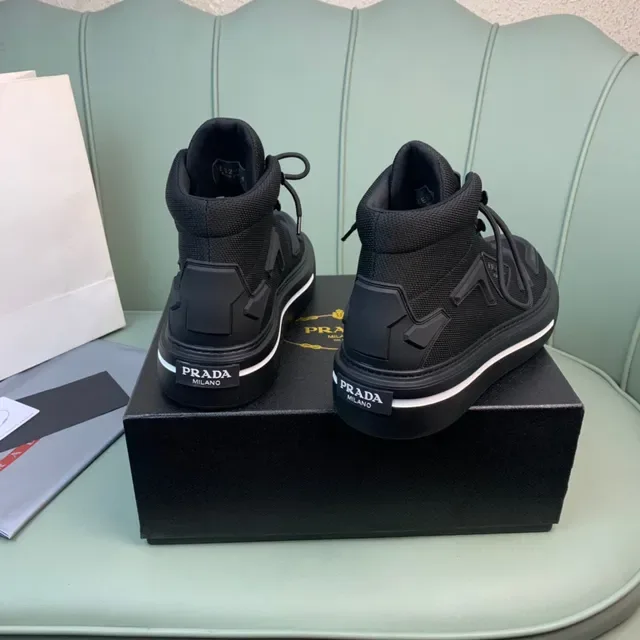 Prada Cloudbust High-Top Black Lifestyle Sneakers 2