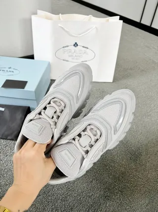 Prada Cloudbust Light Gray Chunky Sneakers 2