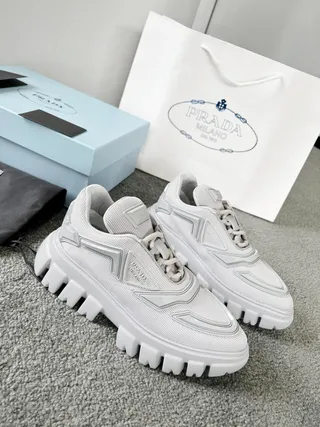 Prada Cloudbust Light Gray Chunky Sneakers 3