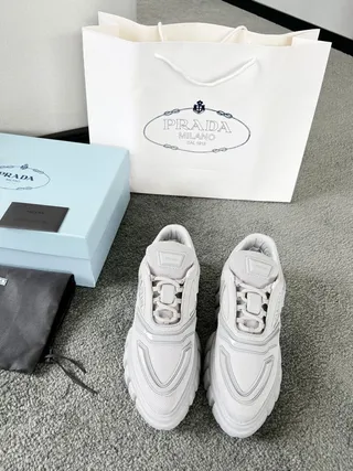 Prada Cloudbust Light Gray Chunky Sneakers 5