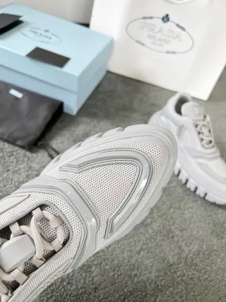 Prada Cloudbust Light Gray Chunky Sneakers 6