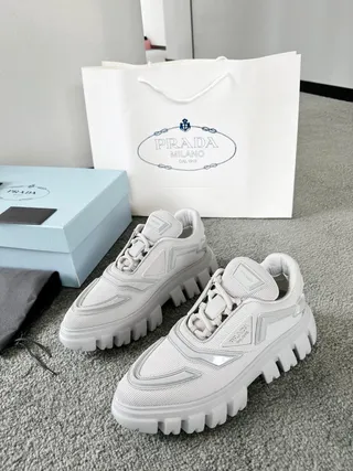 Prada Cloudbust Light Gray Chunky Sneakers 8