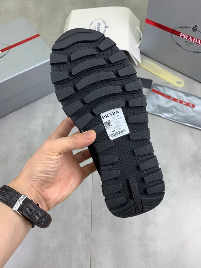 Prada Cloudbust Navy and White Lifestyle Sneakers 3