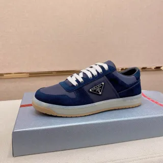 Prada Cloudbust Navy Blue Suede and Nylon Lifestyle Sneakers