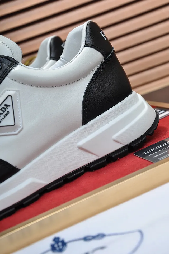 Prada Cloudbust Two-Tone Leather Lifestyle Sneakers 2