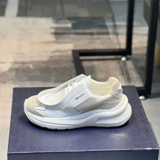 Prada Cloudbust أحذية رياضية سميكة أبيض وبيج