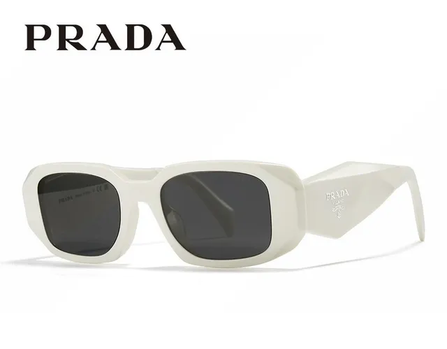 Prada Geometric Faceted Black Sunglasses 8