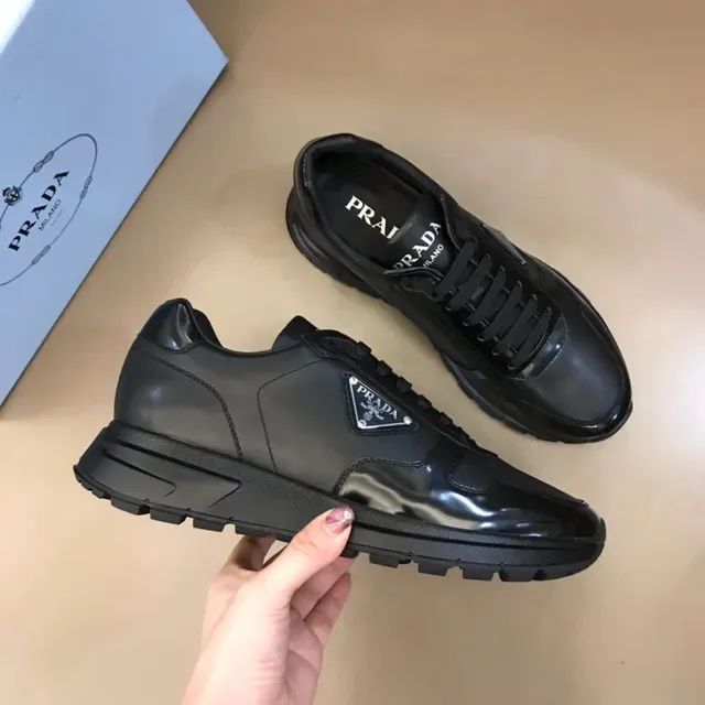 Prada Re-Edition Black Mixed-Material Lifestyle Sneakers 6