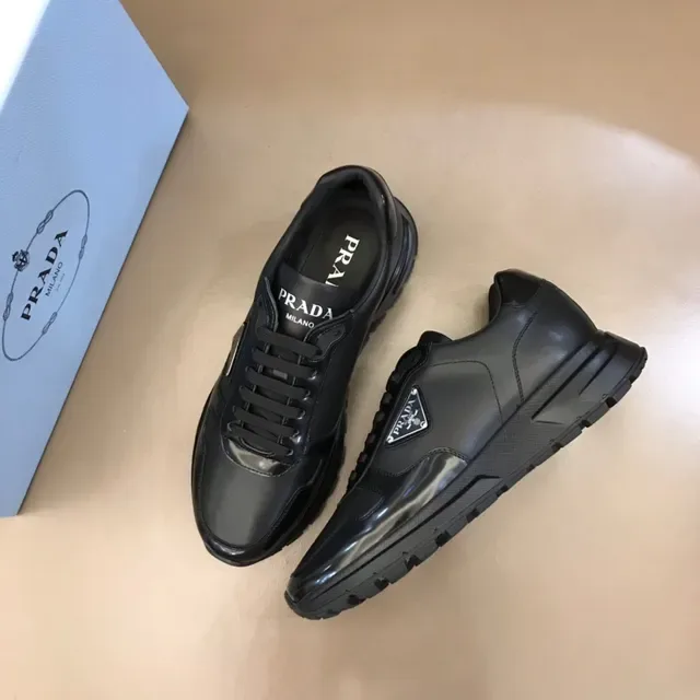 Prada Re-Edition Black Mixed-Material Lifestyle Sneakers 8