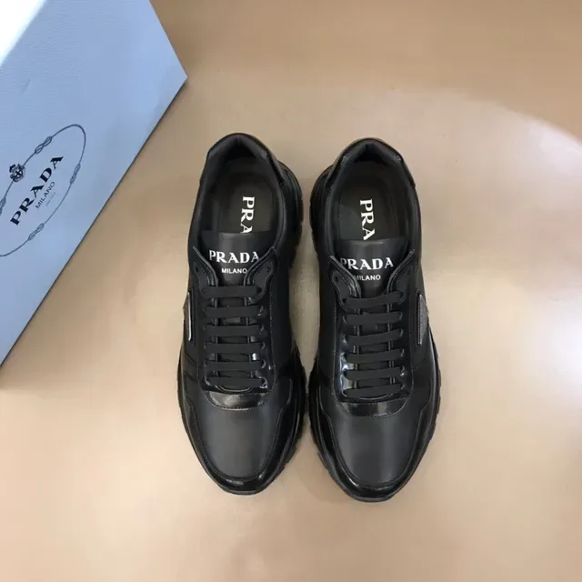 Prada Re-Edition Black Mixed-Material Lifestyle Sneakers 9